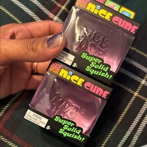 Nice Cube Super Solid Squish Toy - PurpleAUTHENTIC Pack Of 2